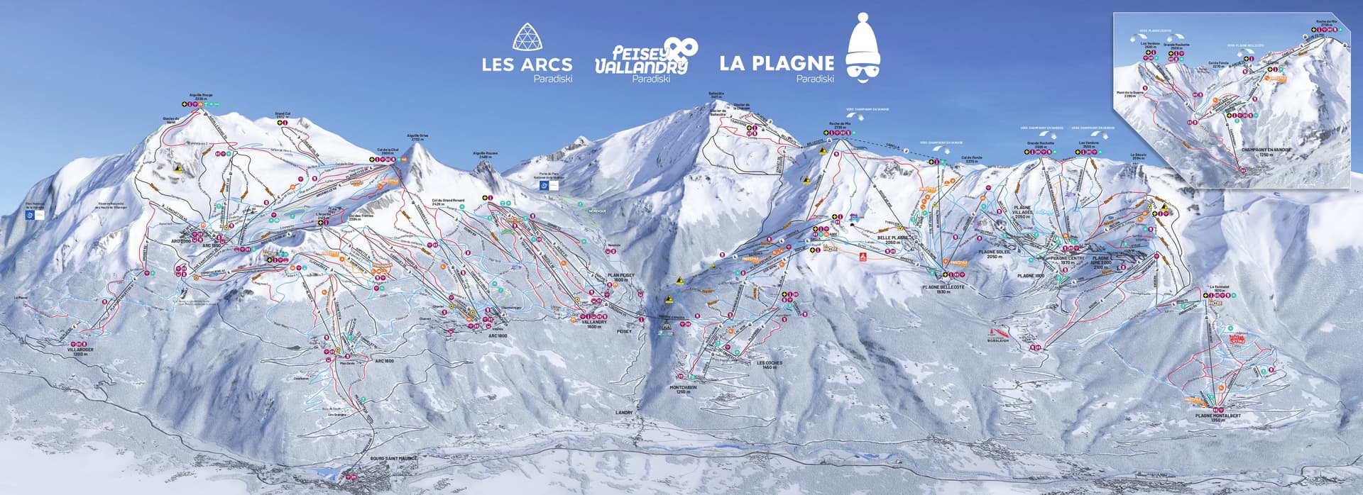 Nancroix ski map